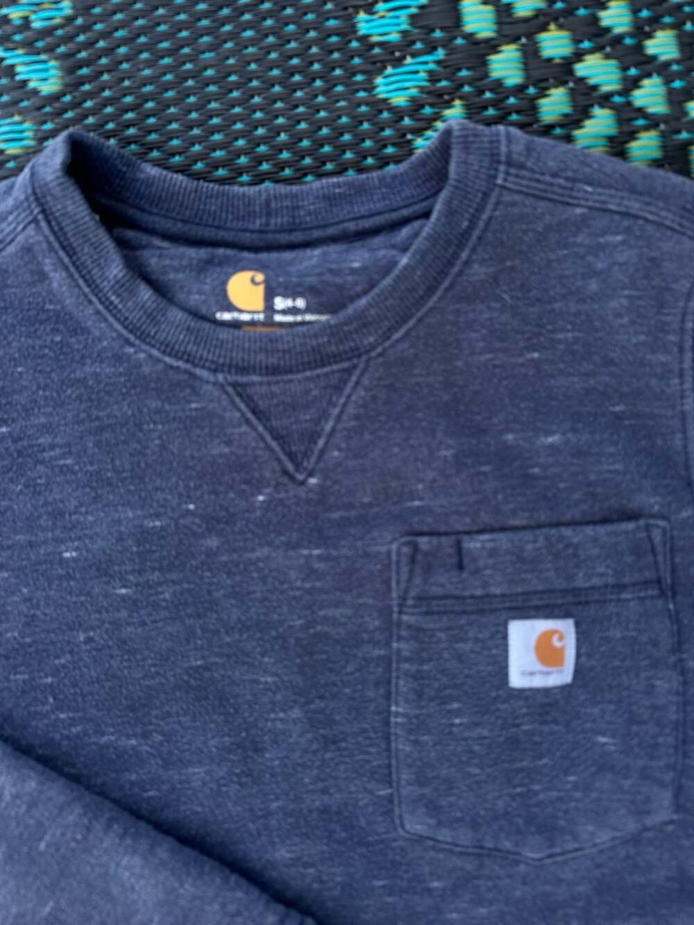 Blue carhartt sweater size small